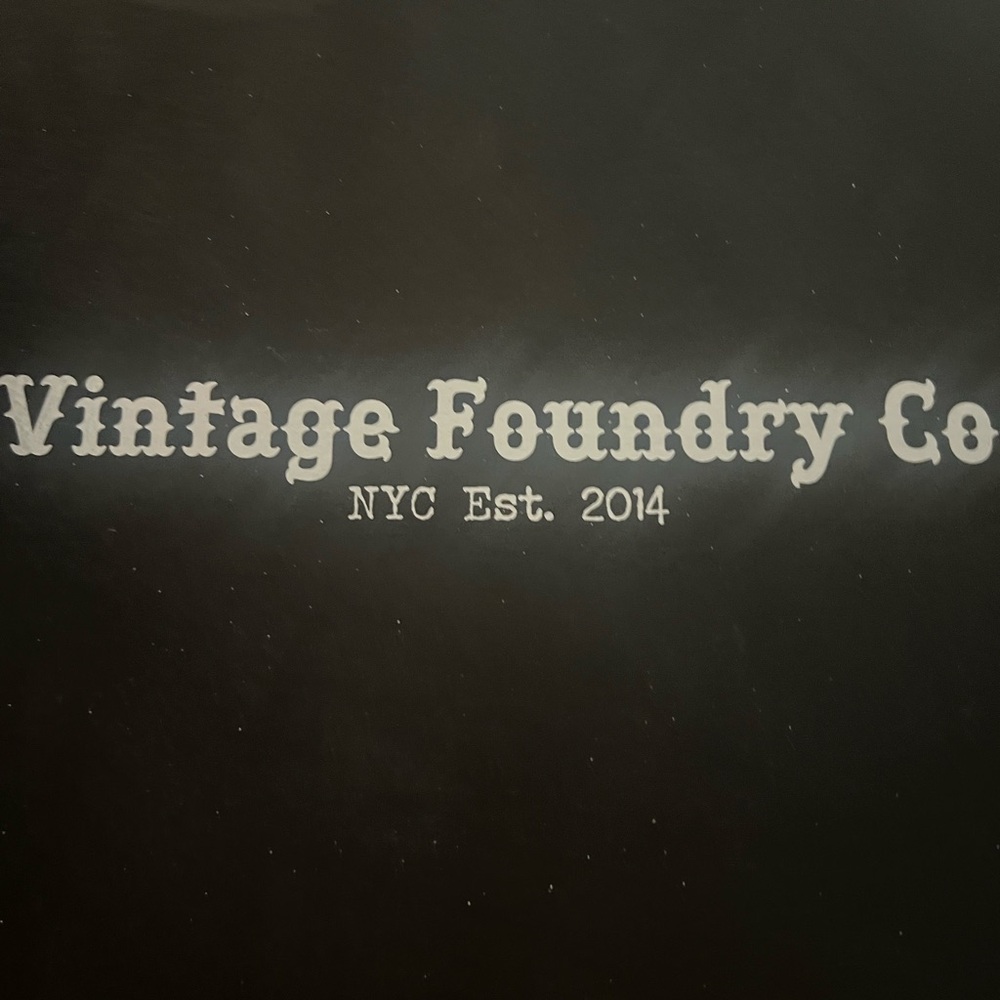 Vintage Foundry Co. Black Sign